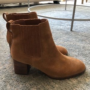 Madewell Suede Booties (never worn)